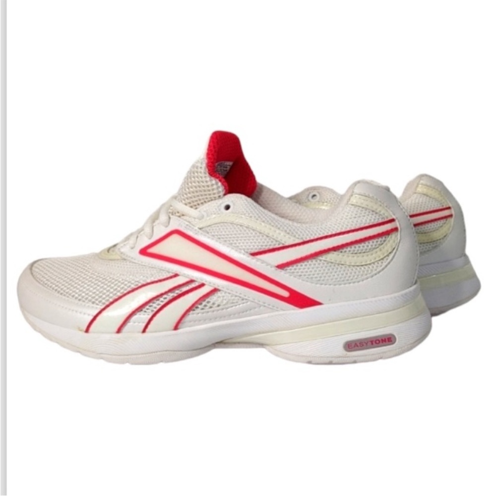 Reebok White and Pink Athletic Shoes
